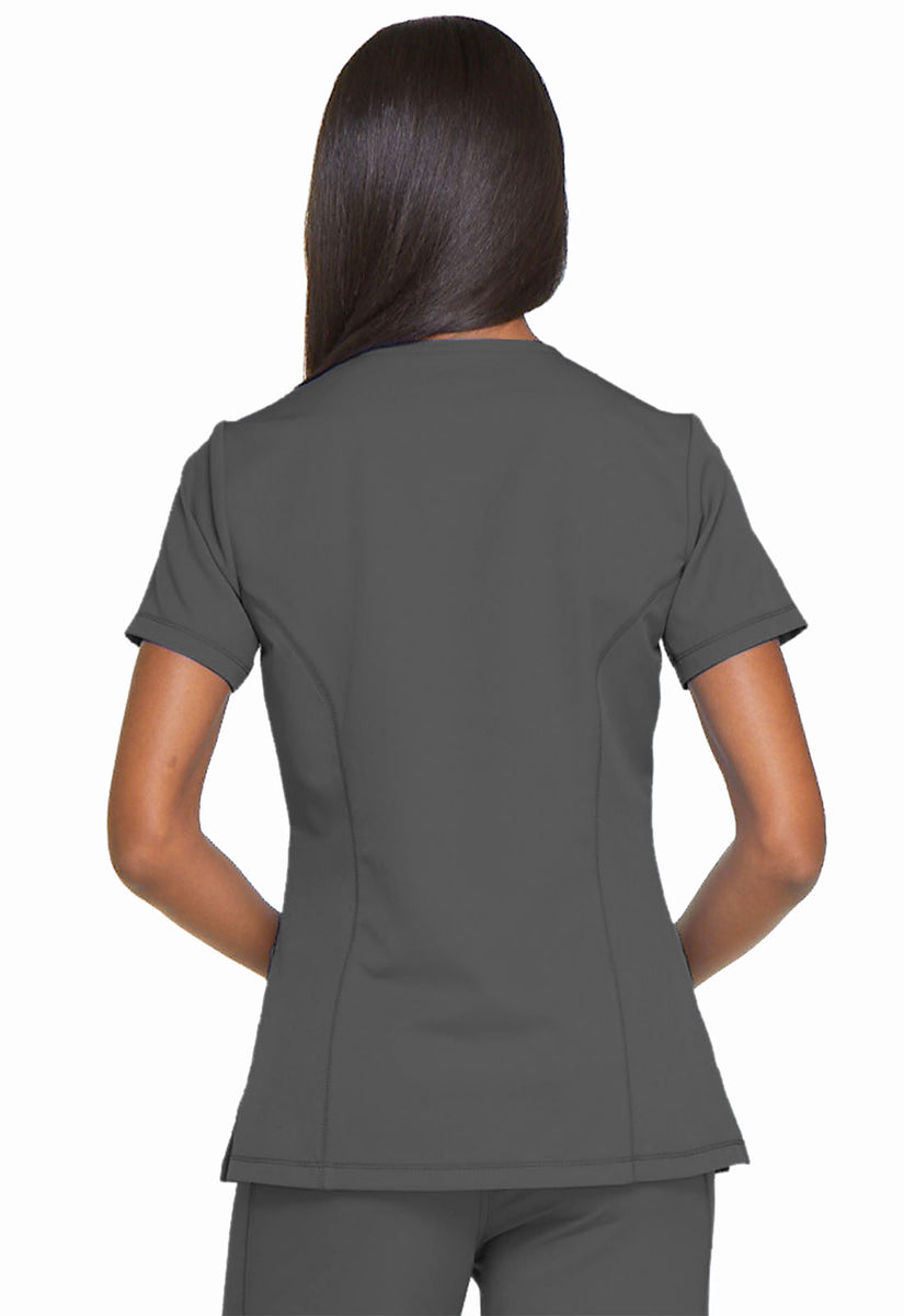 Ladies Mock Wrap Scrub Top by Dickies Dynamix – RC Uniforms