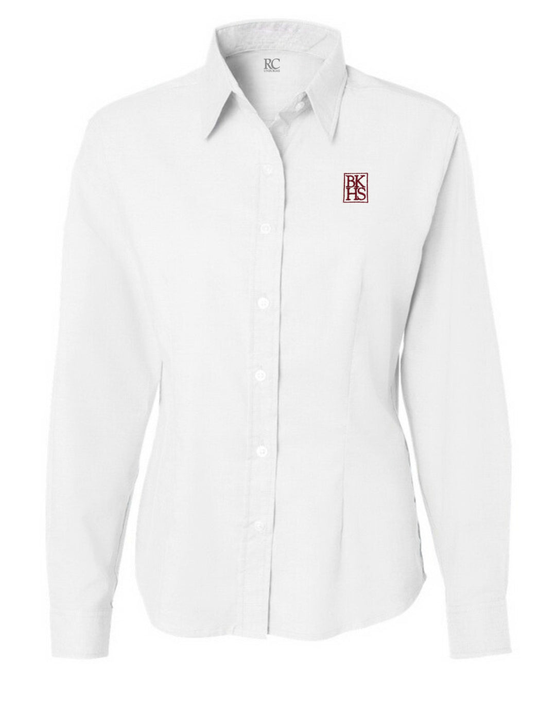 Ladies Long Sleeve Fitted Oxford Shirt – RC Uniforms