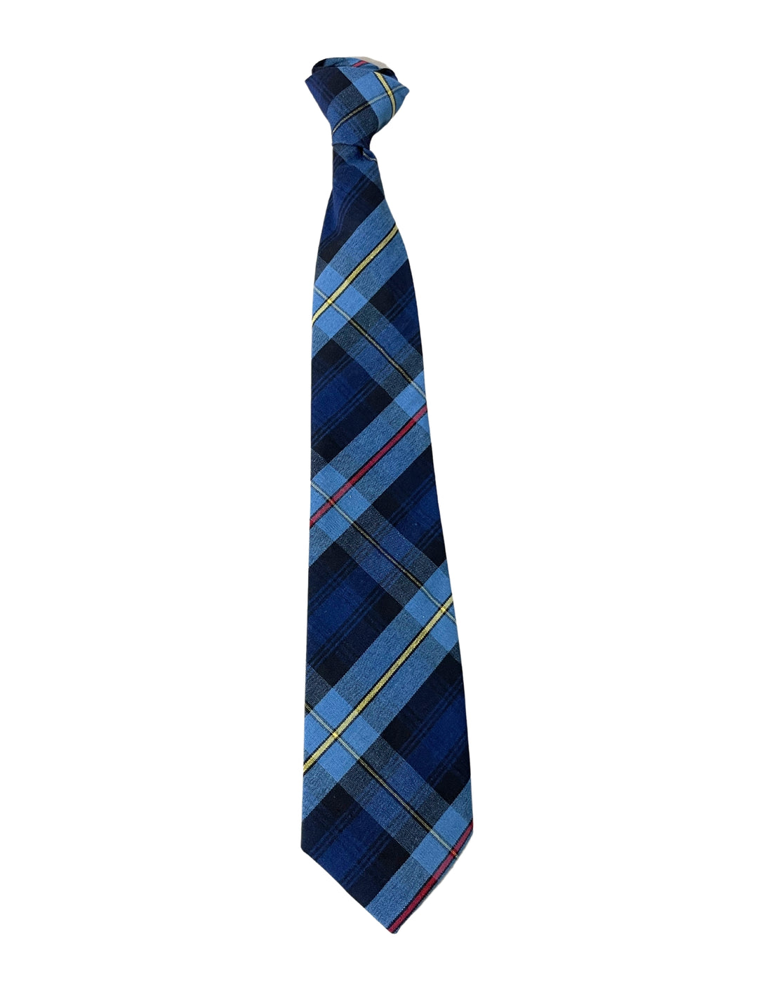 plaid blue tie