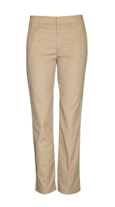 Adjustable-Waist Girls Khaki Stretch Pants – RC Uniforms