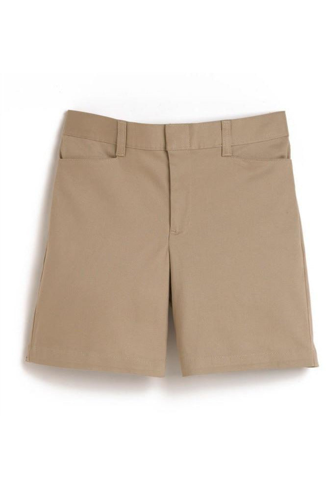 Girls Khaki Stretch Shorts - Main Image